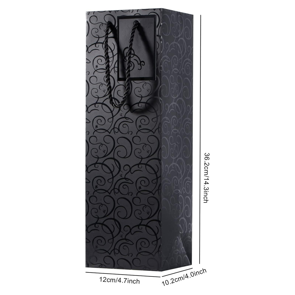 KASTWAVE Wine Gift Bag, Wine Bags 10 Pack, Wine Bags for Wine Bottles Gifts, Wine Bottle Gift Bags