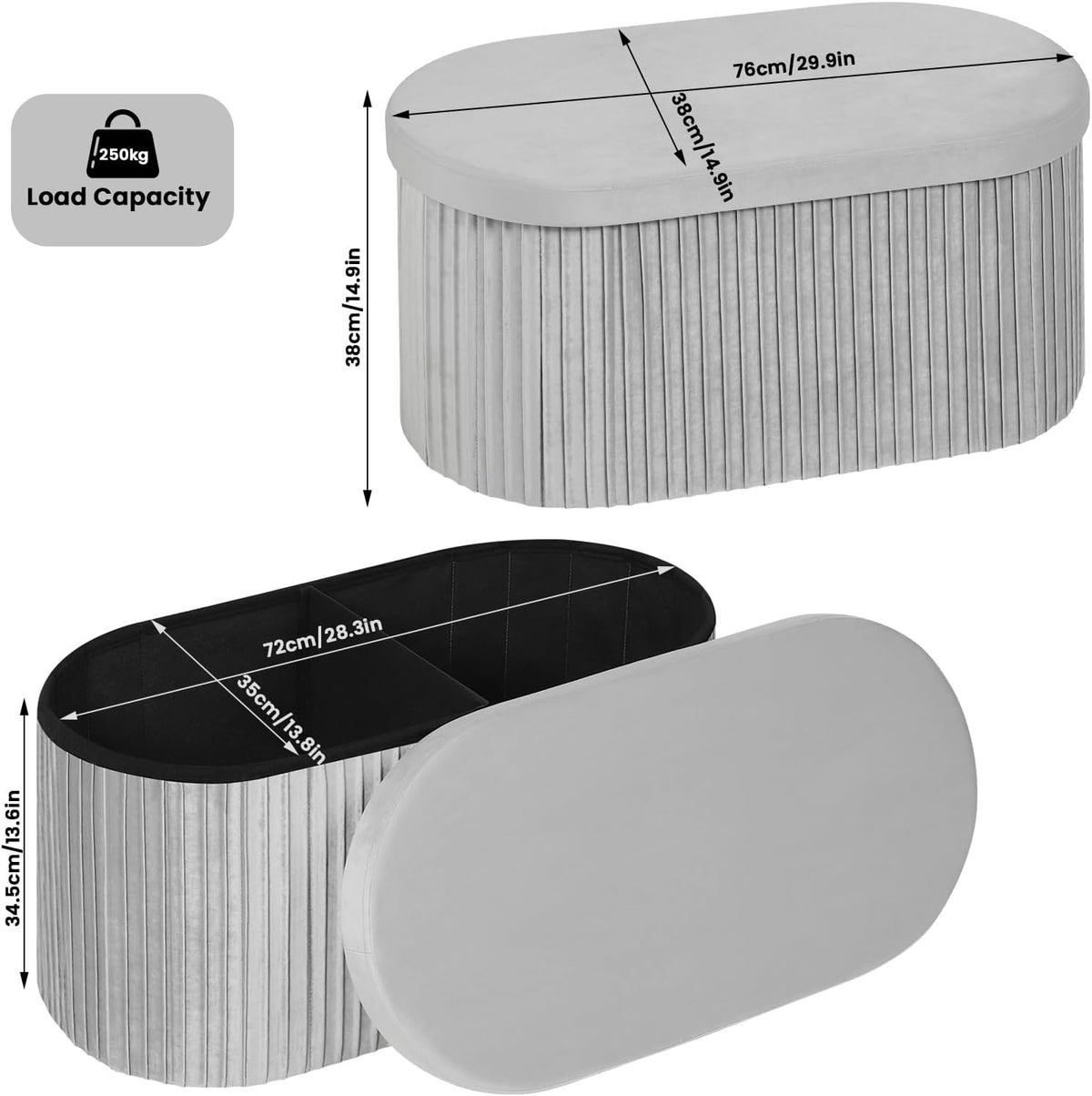 WOLTU Storage Bench (SH90HGR)