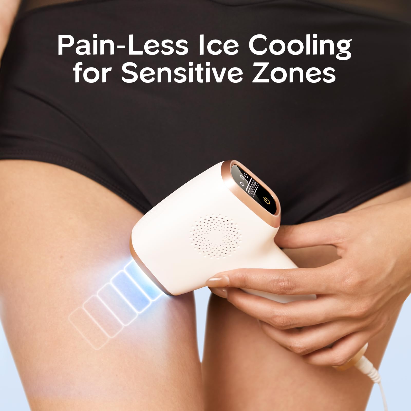 INNZA IPL Hair Removal with Ice Cooling Care Function for Women,Long-Lasting Results,999,999 Flashes Painless Hair Removal, Hair Removal Device for Armpits Legs Arms Bikini Line - Medaid International