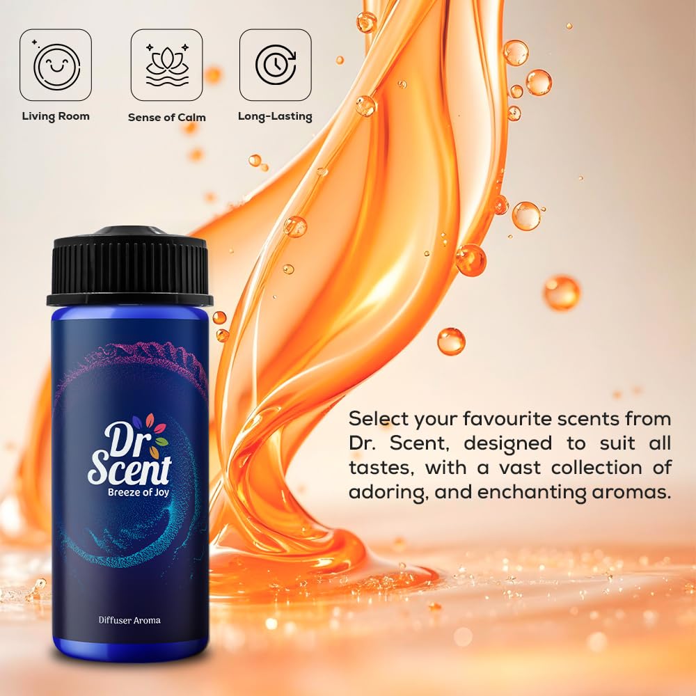 Dr Scent Diffuser Aroma Oudy, With Intense Notes of Rich Agarwood, Sweet Hearty Notes of Praline, Finishing with Strong Woody Hints of Clove (170ml) - Medaid International