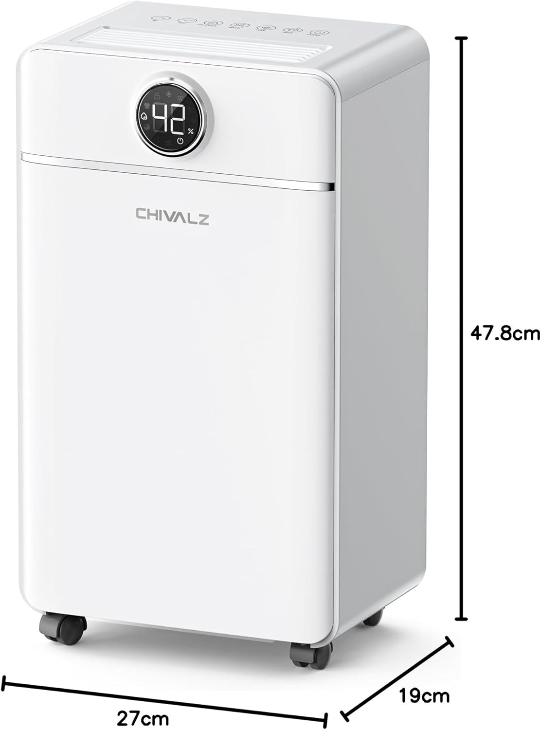 CHIVALZ Dehumidifier with Automatic Defrosting