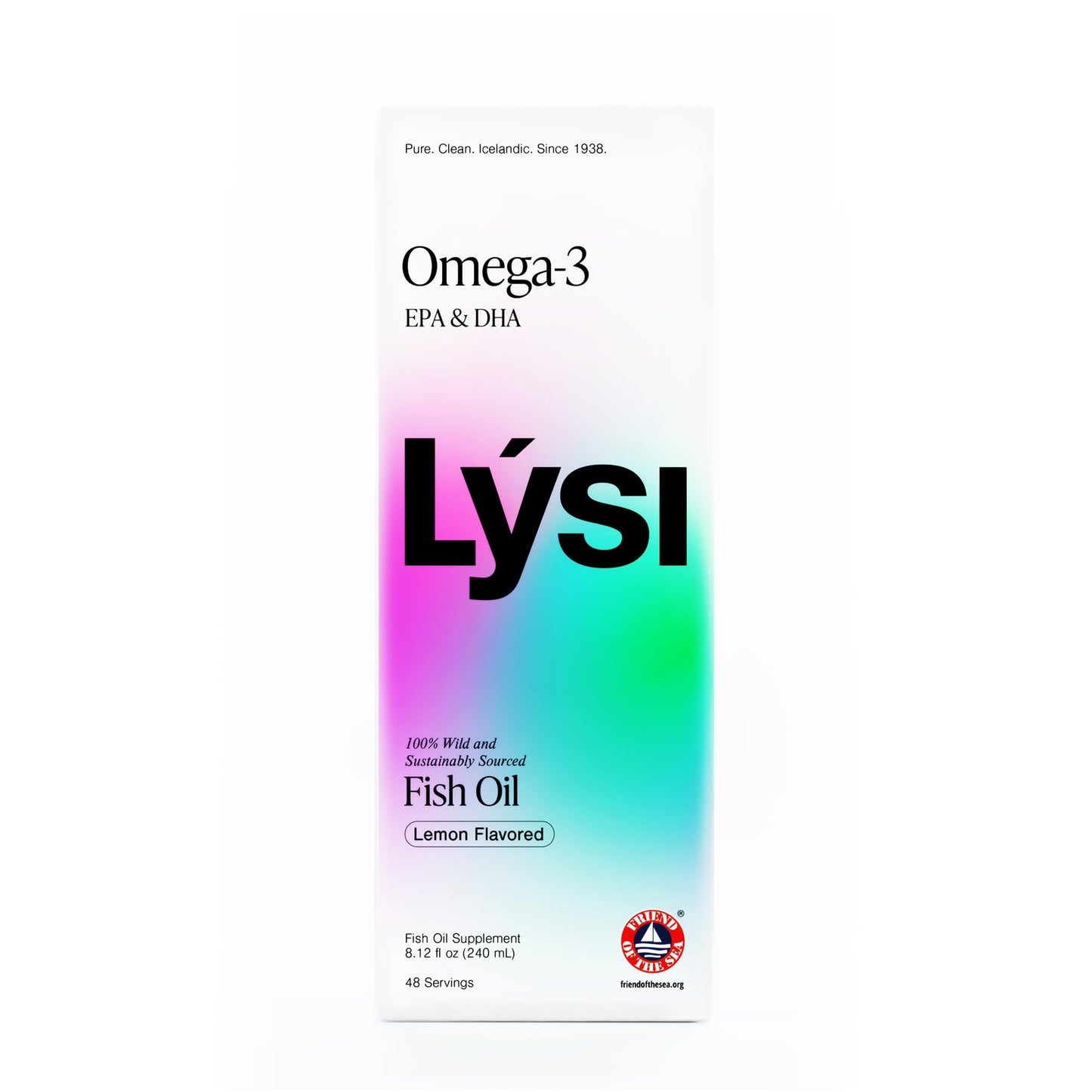 Lysi Omega-3 Fish Oil Lemon Flavor with 1200 mg EPA + DHA Per Serving | Pure & Natural | Icelandic Liquid Fish Oil | GMP Certified | 8.12 Fl Oz | 48 Servings - Medaid International
