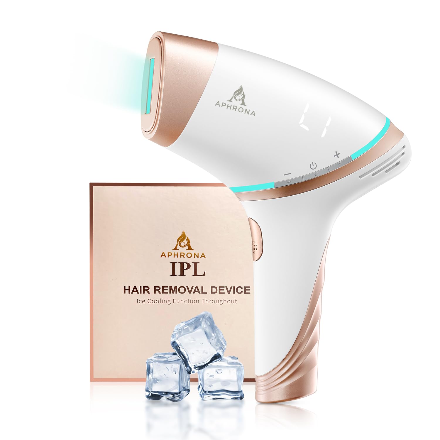 Aphrona® Hair Removal | For Full Body, Face, Sideburns, Stomach, Arms | Easy to Use |Safe & Effective Laser Hair Remover | Long-Lasting Hair Removal | FDA Cleared - Medaid International