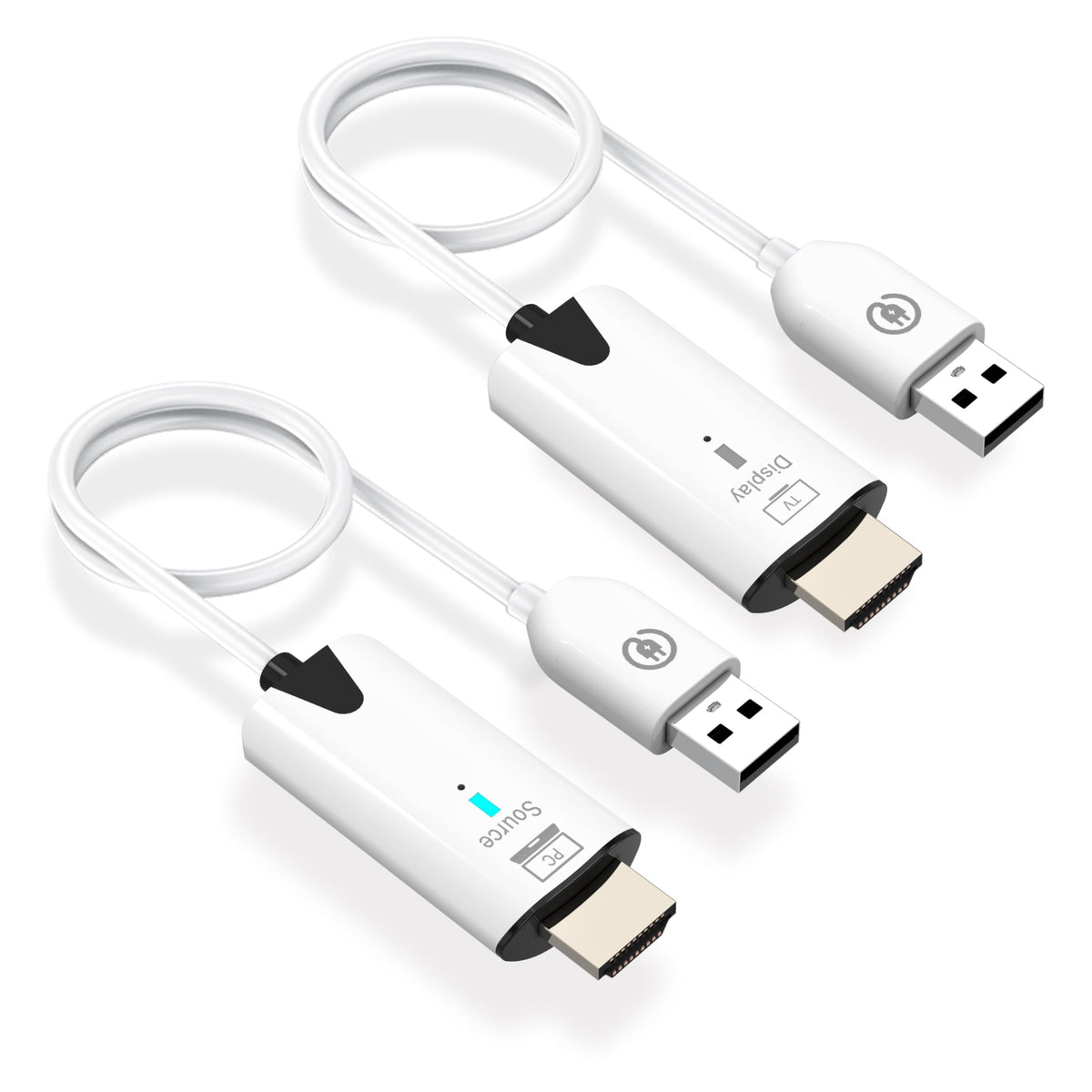 Kastwave Wireless Hdmi Transmitter And Receiver, Portable Extender Kit, 1080P@60Hz 50M/165Ft Range, For Extend/Mirror, Video Audio Projection, Ps4/5, Tv, Desktop