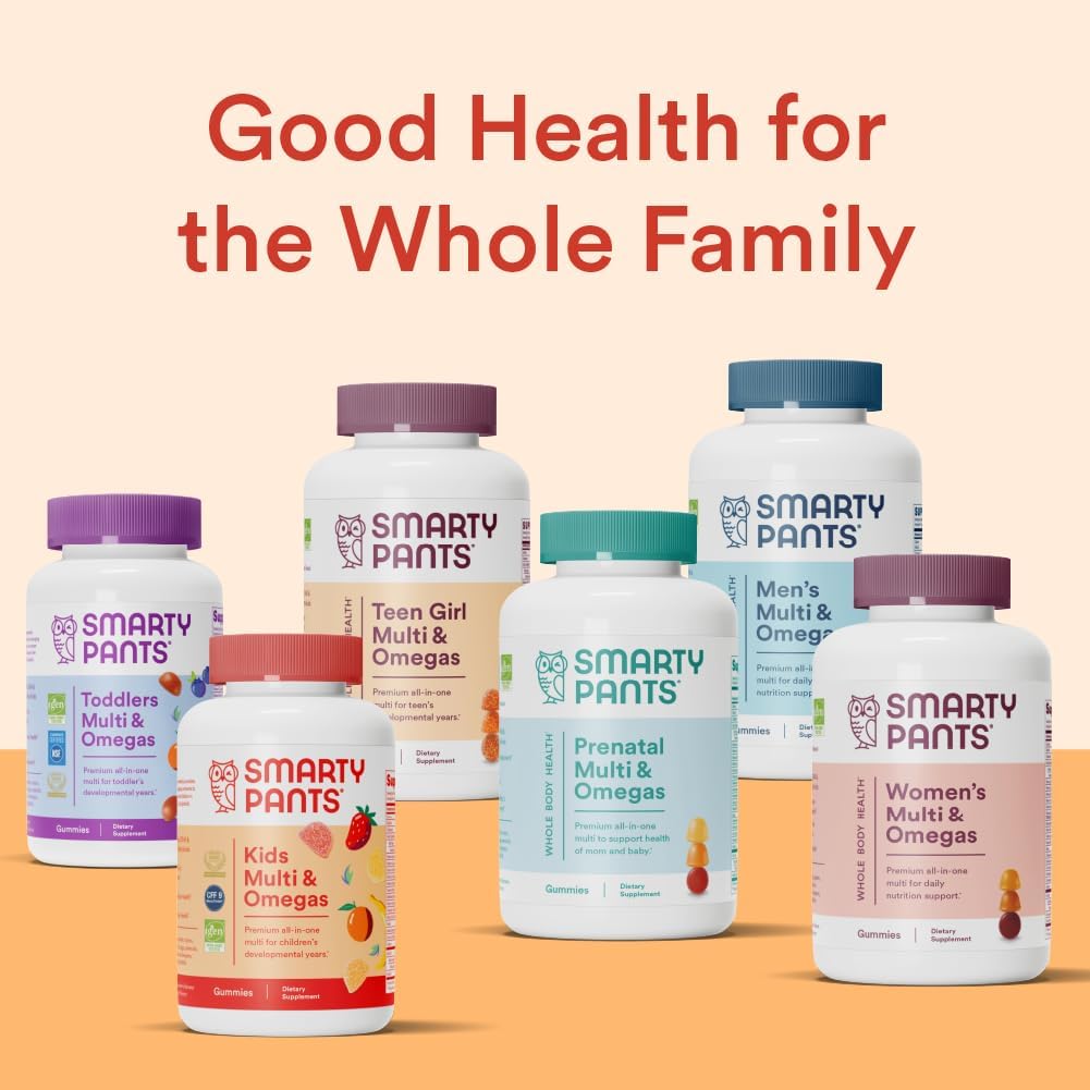 SmartyPants Kids Multivitamin Gummies: Omega 3 Fish Oil (EPA/DHA), Vitamin D3, C, Vitamin B12, B6, Vitamin A, K & Zinc - 120 Count (30 Day Supply) - Medaid International