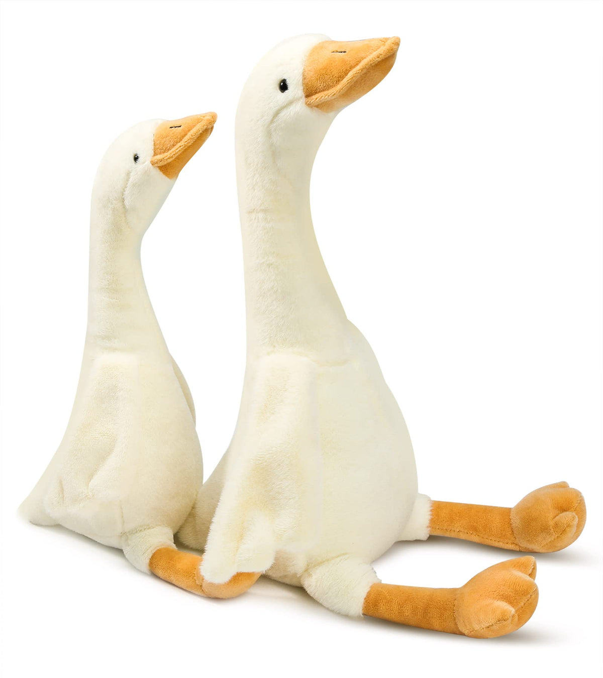 KASTWAVE Swan Stuffed Toy 19.7 Inch, Soft Smooth Plush Goose, Gift for Boys and Girls, White Animal Plushie Ideal for Children