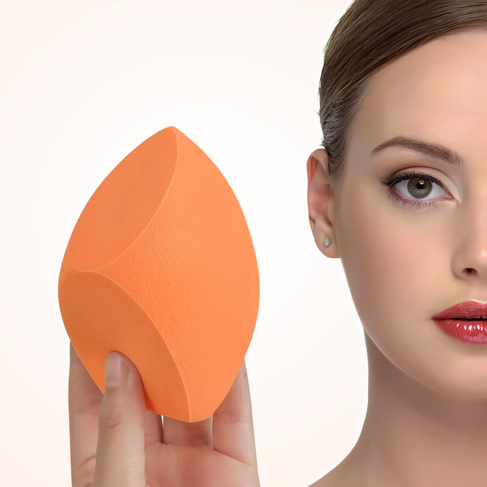 XL EXTRA LARGE Make Up Beauty Sponges Blender-Product contains: 1x Extra Large(10 cm) and 1 Sponge Holder-for Dry & Wet Use for Face Body , Blush Cream, Liquid Foundation Powder Application - Medaid International