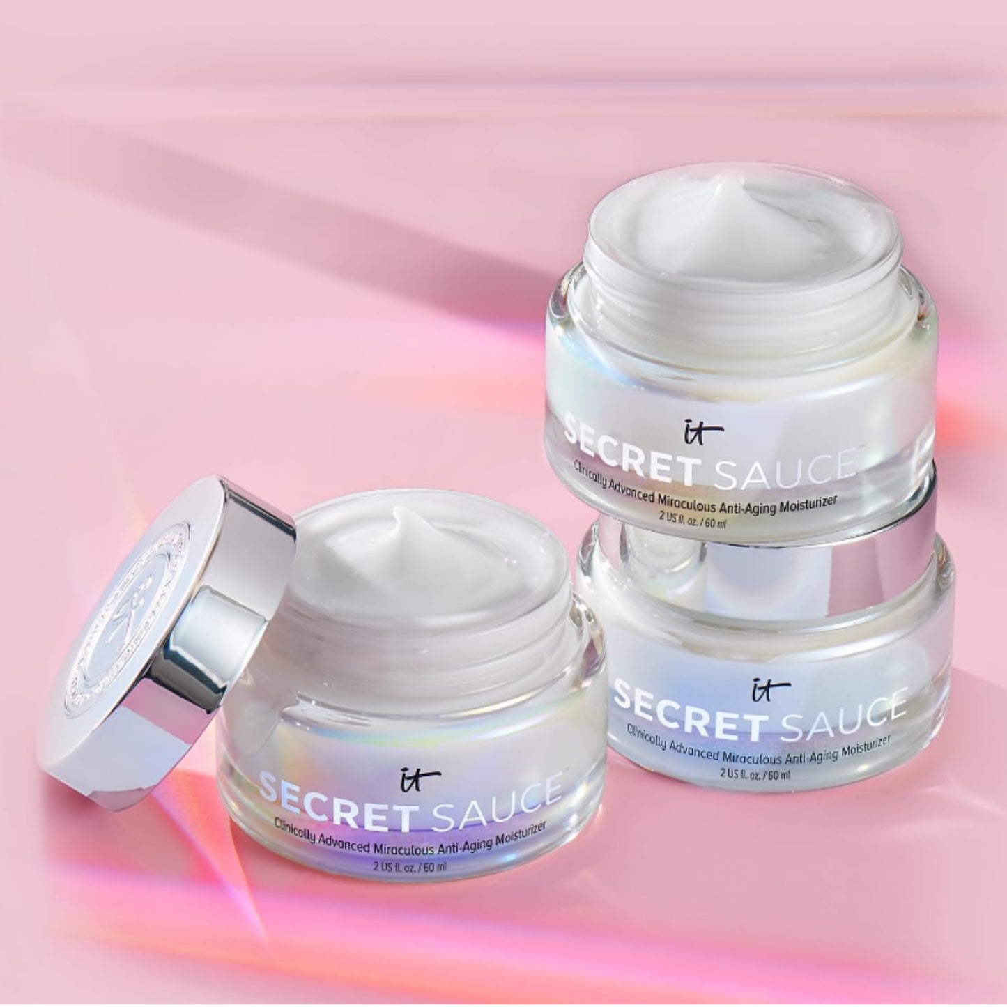 IT Cosmetics Secret Sauce Anti-Aging Face Moisturizer - Hydrating & Plumping Moisturizer Face Cream For Fine Lines, Wrinkles & Dark Spots - Vegan - Day or Night Facial Moisturizer - 2 fl. oz - Medaid International