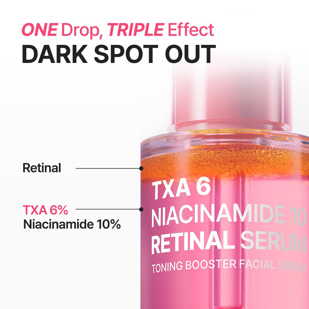PURITO TXA 6% + Niacinamide 10% + Retinal Facial Serum | for Dark Spots, Hyperpigmentation, Uneven Tone | High-Level Tranexamic Acid 6% | Korean skincare, 30mL 1.01 fl.oz - Medaid International
