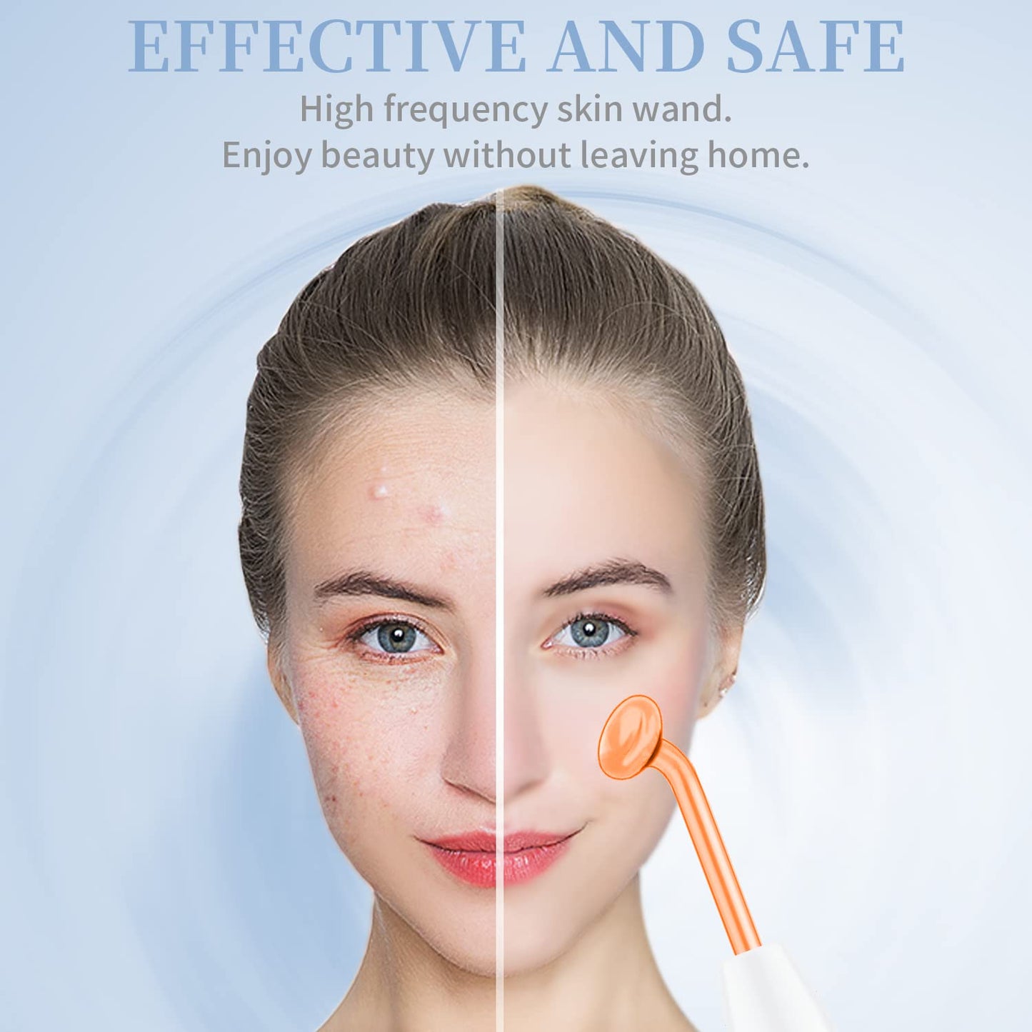 High Frequency Facial Machine - TUMAKOU Portable Handheld High Frequency Facial Skin Wand Machine with 4 Different Tubes - Medaid International