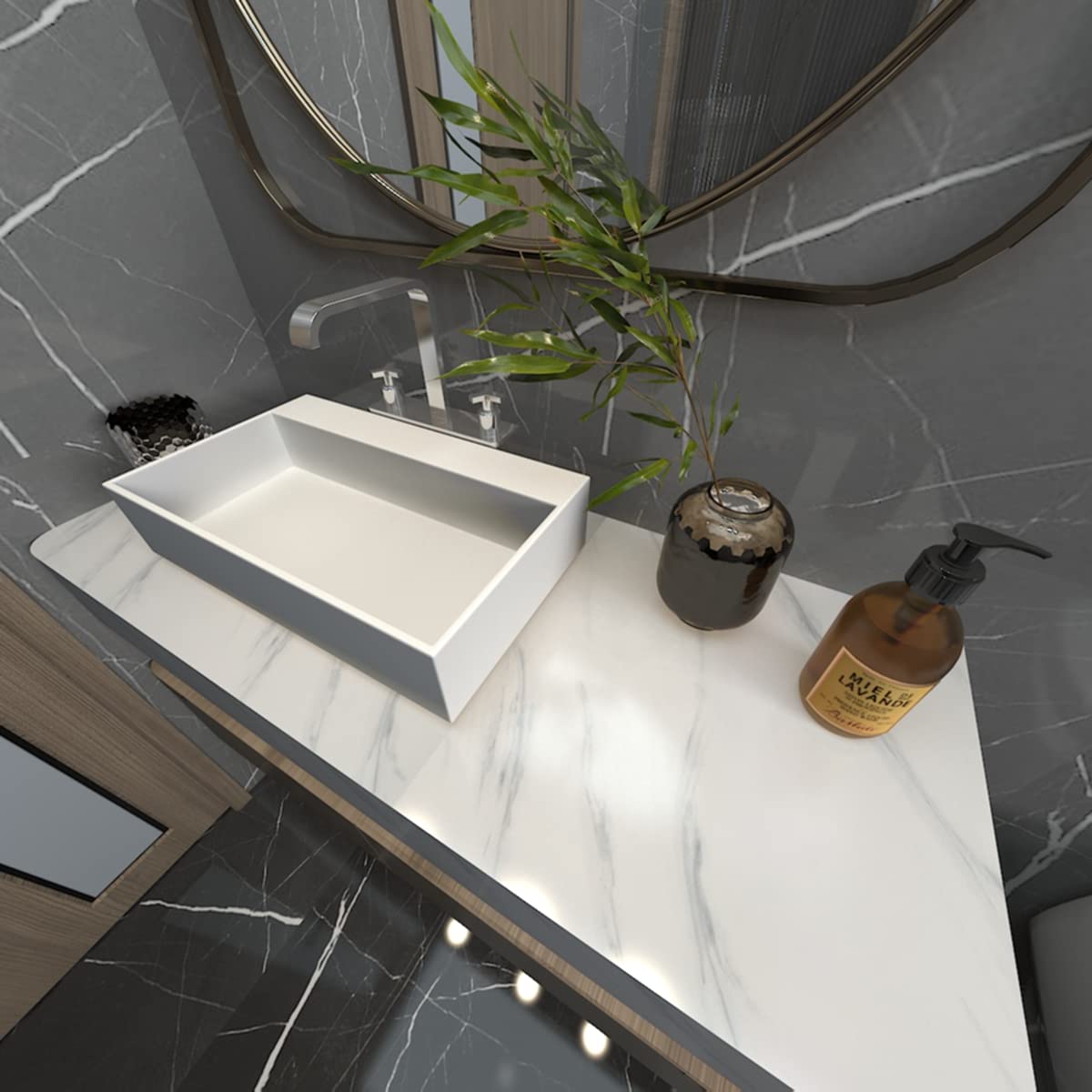 White Marble Contact Paper Textured Beige White Granite Wallpaper Peel Stick Countertop Contact Paper Removable Waterproof Adhesive Paper Thick Shiny Marble Look Wall Paper Kitchen Table Vinyl Wrap - Medaid International