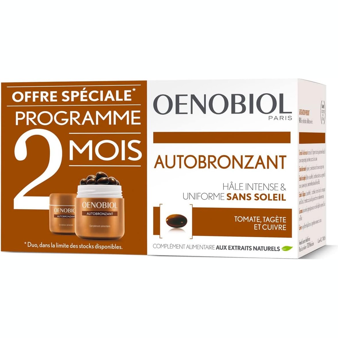 Oenobiol - Perfect Bronze Fair Skin Self-Tanning 60 Capsules - Medaid International