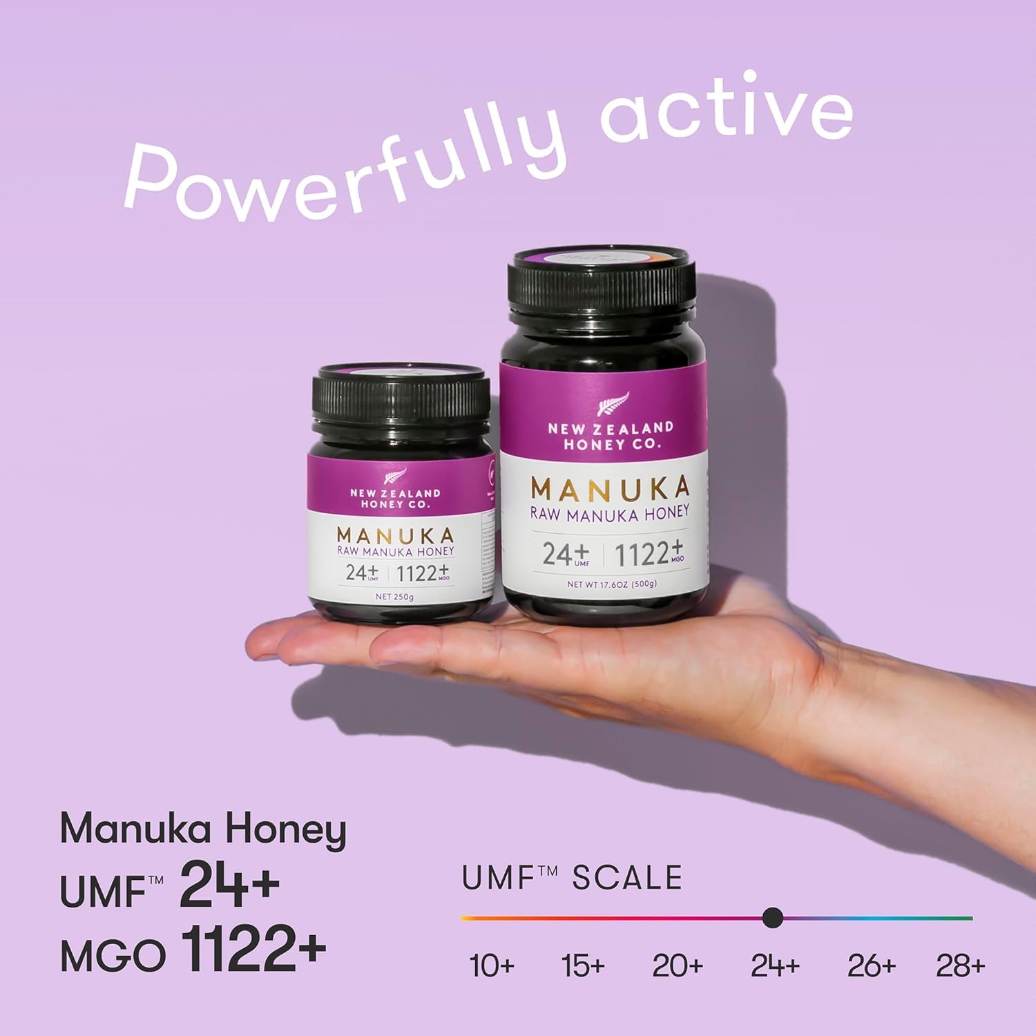 New Zealand Honey Co. Raw Manuka Honey UMF 24+ / MGO 1122+ | 4.4oz | 125g | Medical Grade Raw Honey - Medaid International