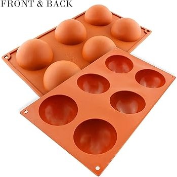 Semi Sphere Silicone Mold 6 Cavity