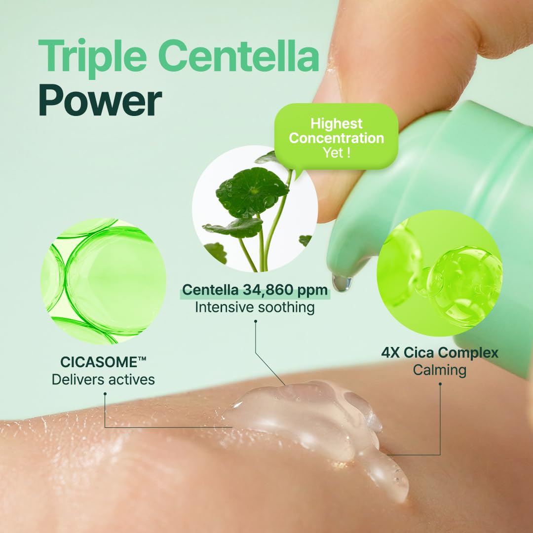 PURITO Centella Unscented Serum, 34,860 ppm Centella, Facial Serum for Sensitive Skin & Acne-Prone Skin, Soothing Serum, Vegan & Cruelty-Free, Korean Skincare, 2 fl.oz / 60ml - Medaid International
