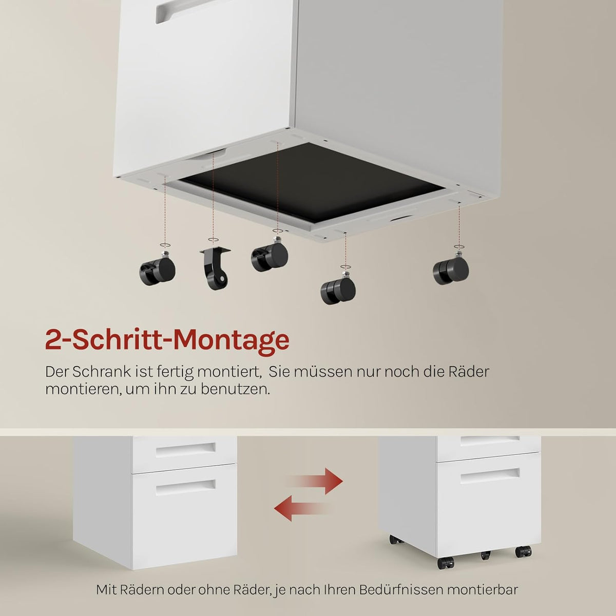 WOLTU Metal Rolling Container (SK023WS)