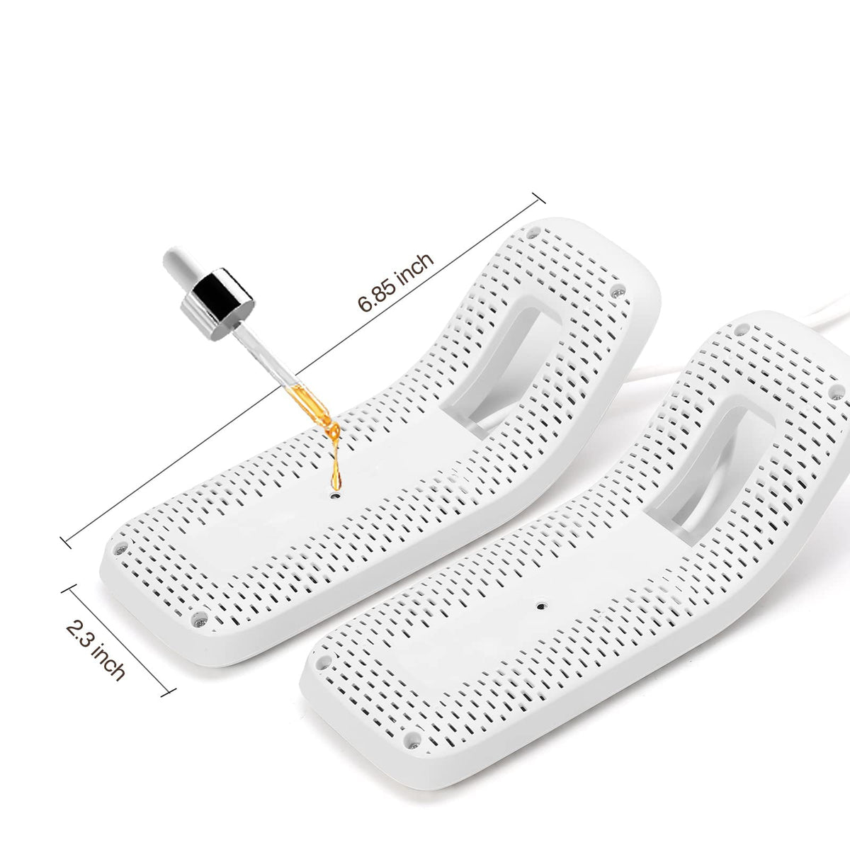 TERRIFI Shoe Dryer, Boot Deodorize Dryer, USB Portable Footwear Dryer for Work Boots, Ski Boots, Socks, Gloves Eliminate Bad Odor and Sanitize Shoes, White
