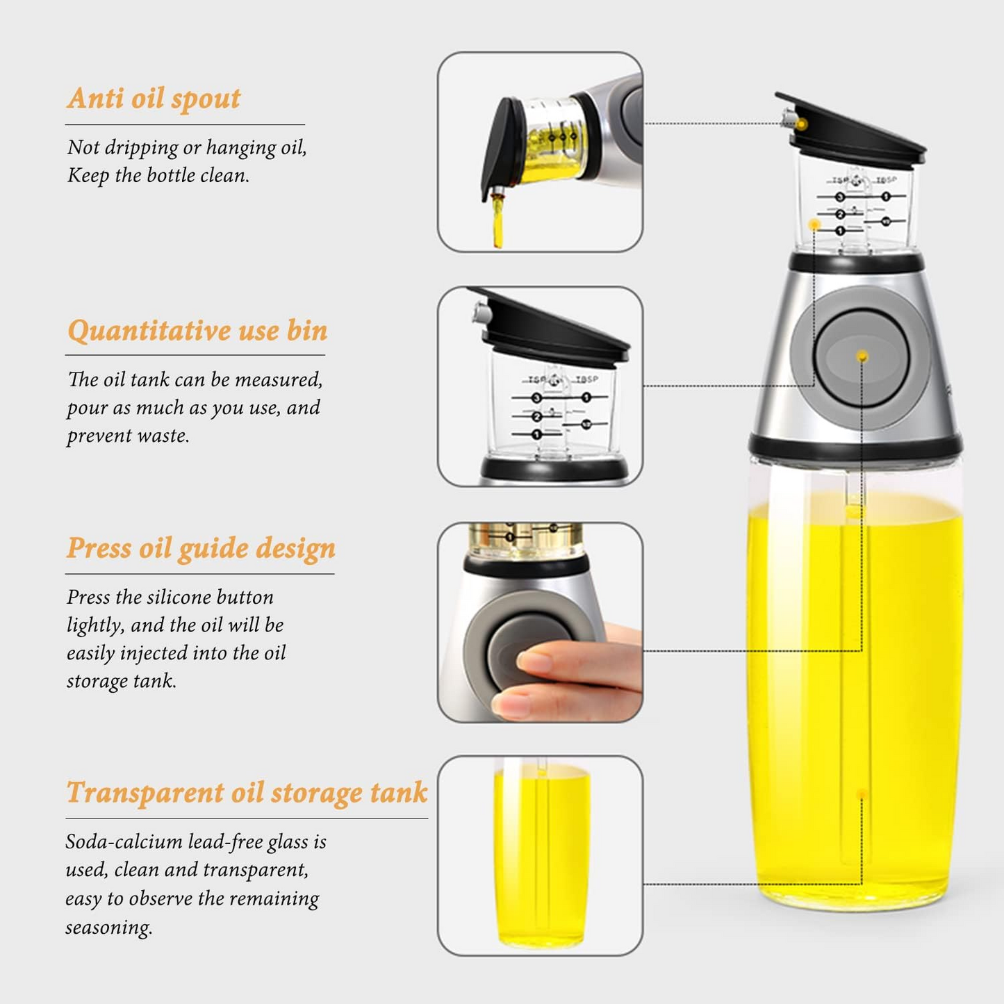 Oil Bottle | Precise Measuring - Medaid International