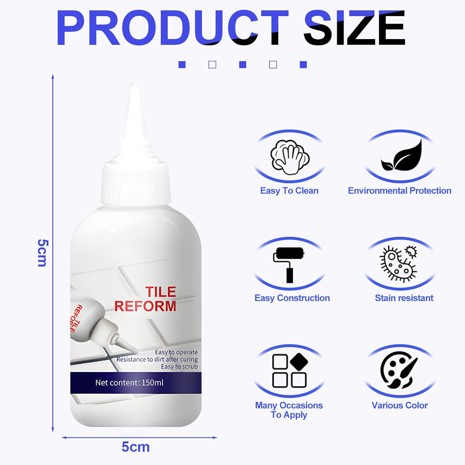 White Tile & Enamel Repair Kit ‚Äì Waterproof, Quick-Dry with Spatula for Cracks & Scratches - Medaid International