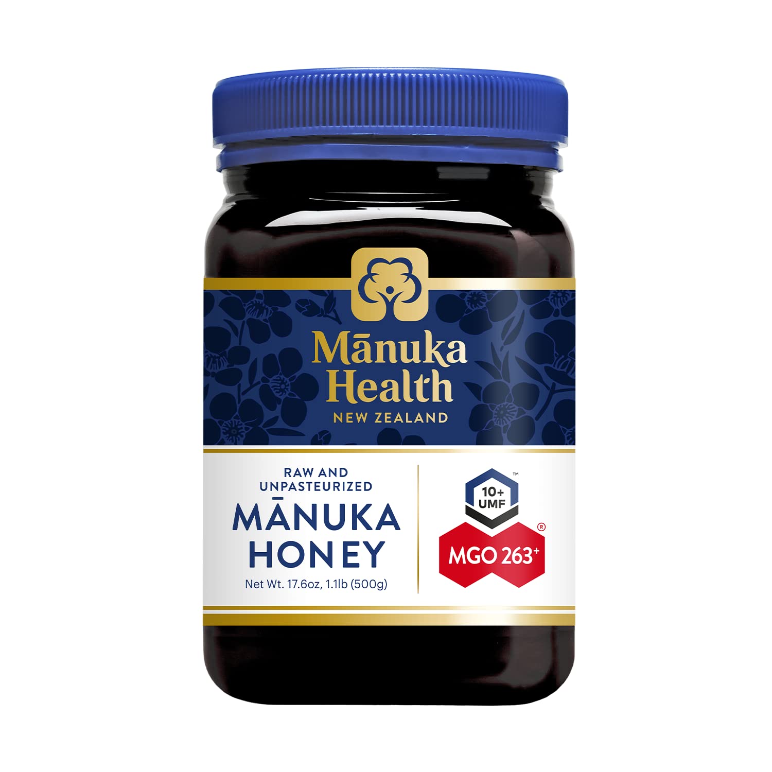 Manuka Health UMF 10+/MGO 263+ Manuka Honey (500g/17.6oz), Superfood, Authentic Raw Honey from New Zealand - Medaid International
