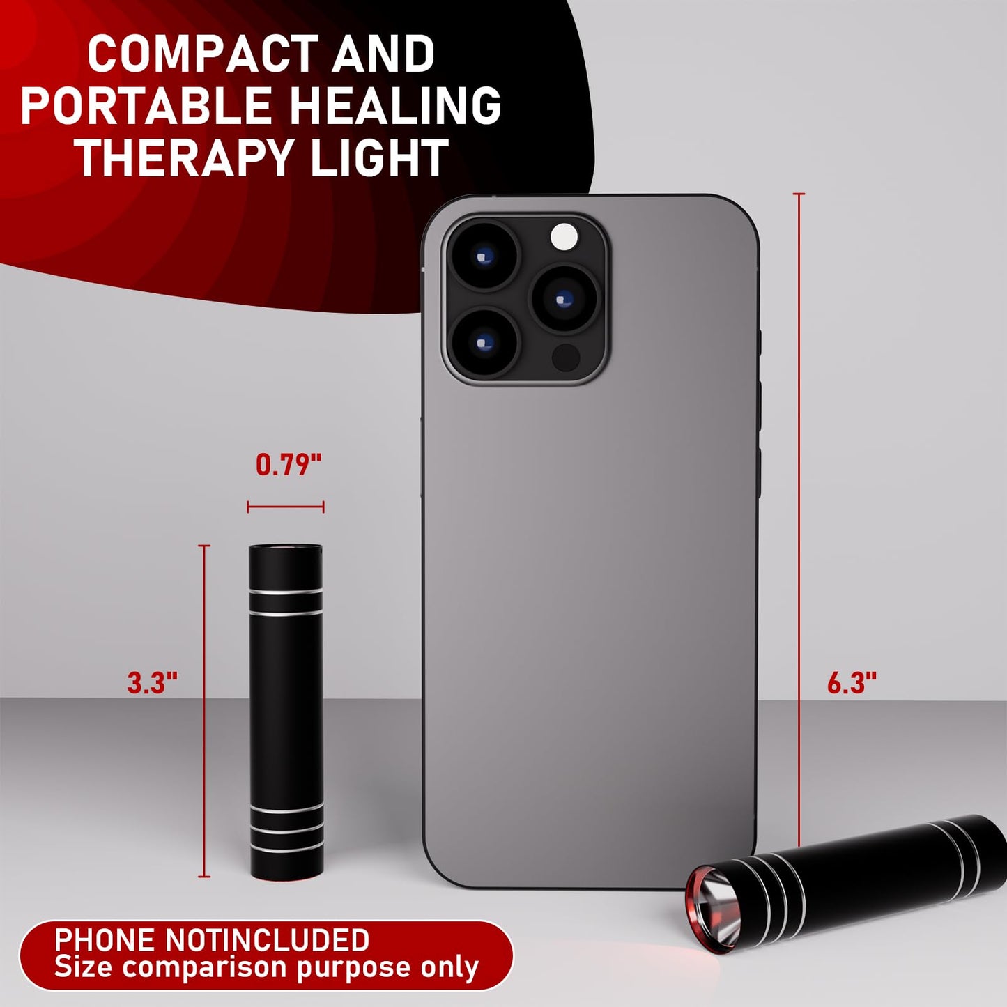 YKeluxon Infrared Red Light Therapy Device for Joint and Muscle, Portable Red Light Therapy Torch, Near Infrared Light for Body, Face, Neck, Back,Knee, 660nm 850nm LED Light Therapy Wand - Medaid International
