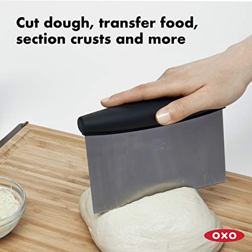 Premium Bench Scraper ，Stainless Steel Dough scraper and Chopper