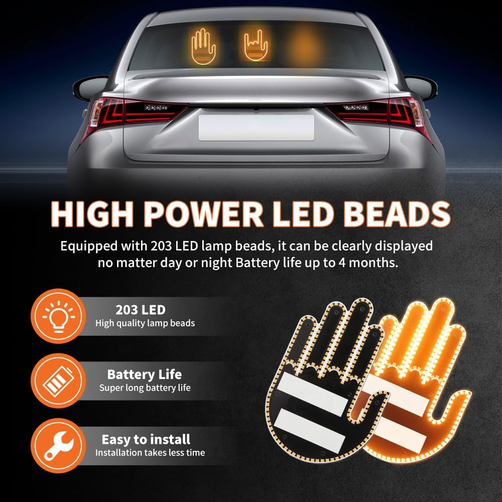 LED Finger Gesture Light
