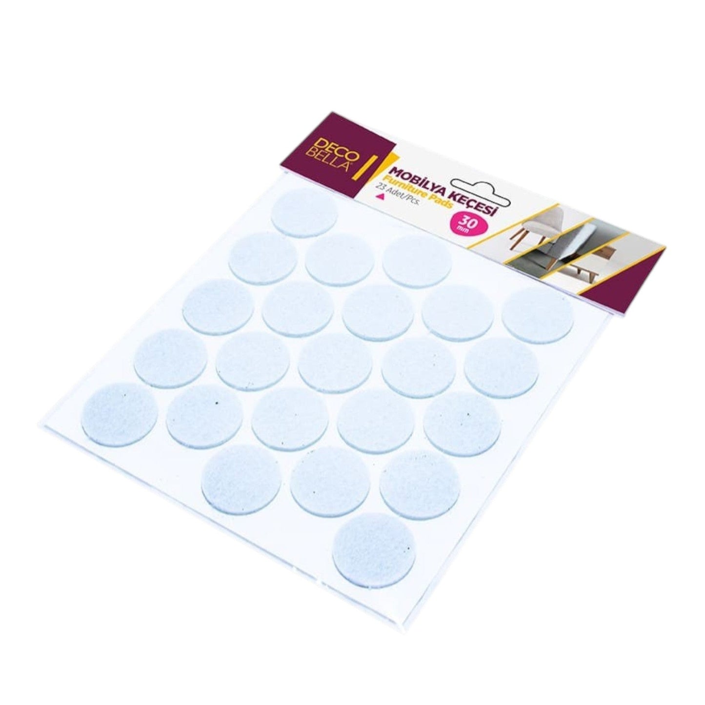 DecoBella 30 mm Pad Round - 23 pieces