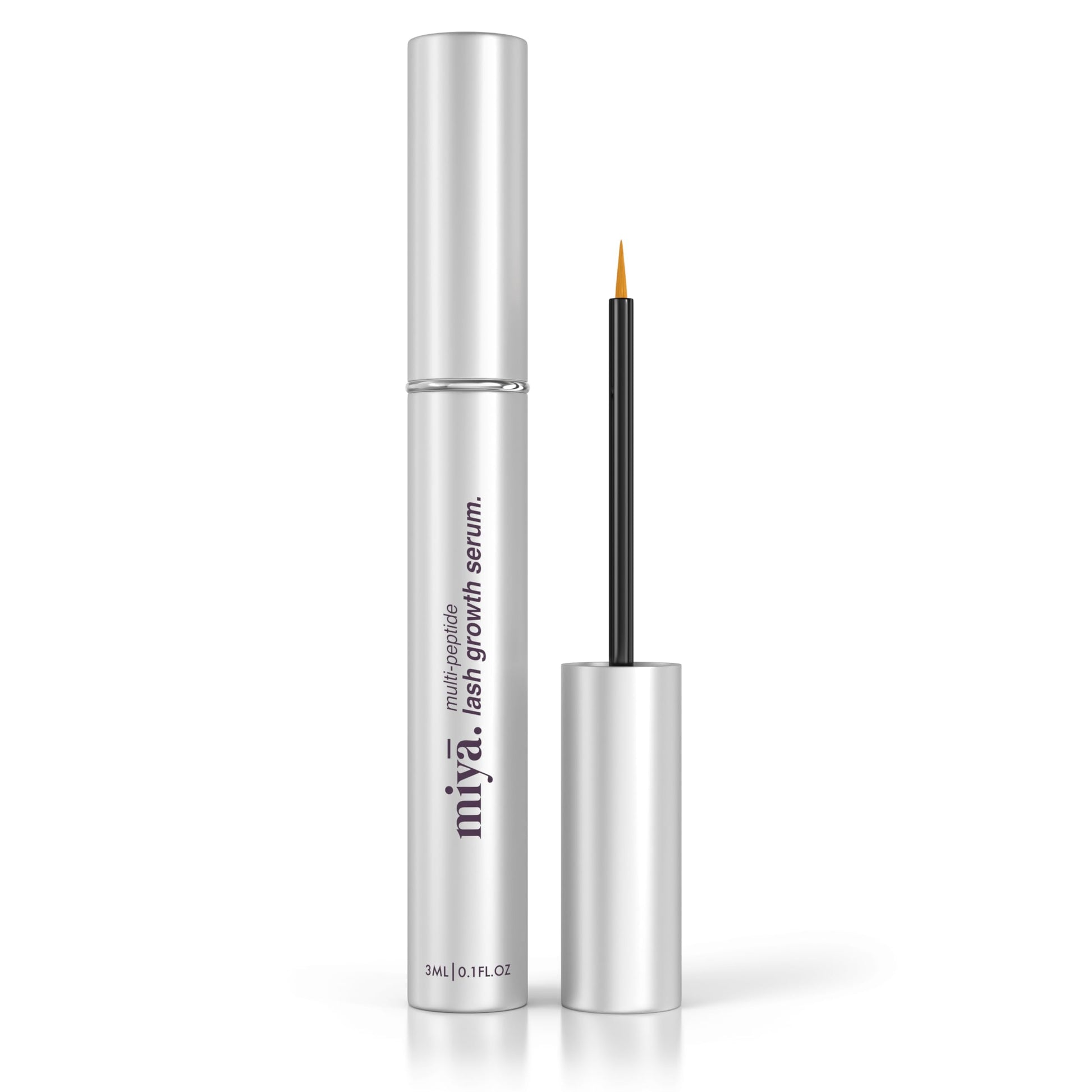 MIYA LASH | Eyelash Growth Serum | Natural Lash Enhancer for Longer, Thicker Healthier Lashes | Gentle Effective Lash Growth Serum | Oil Free Lash Booster 3ml - Medaid International