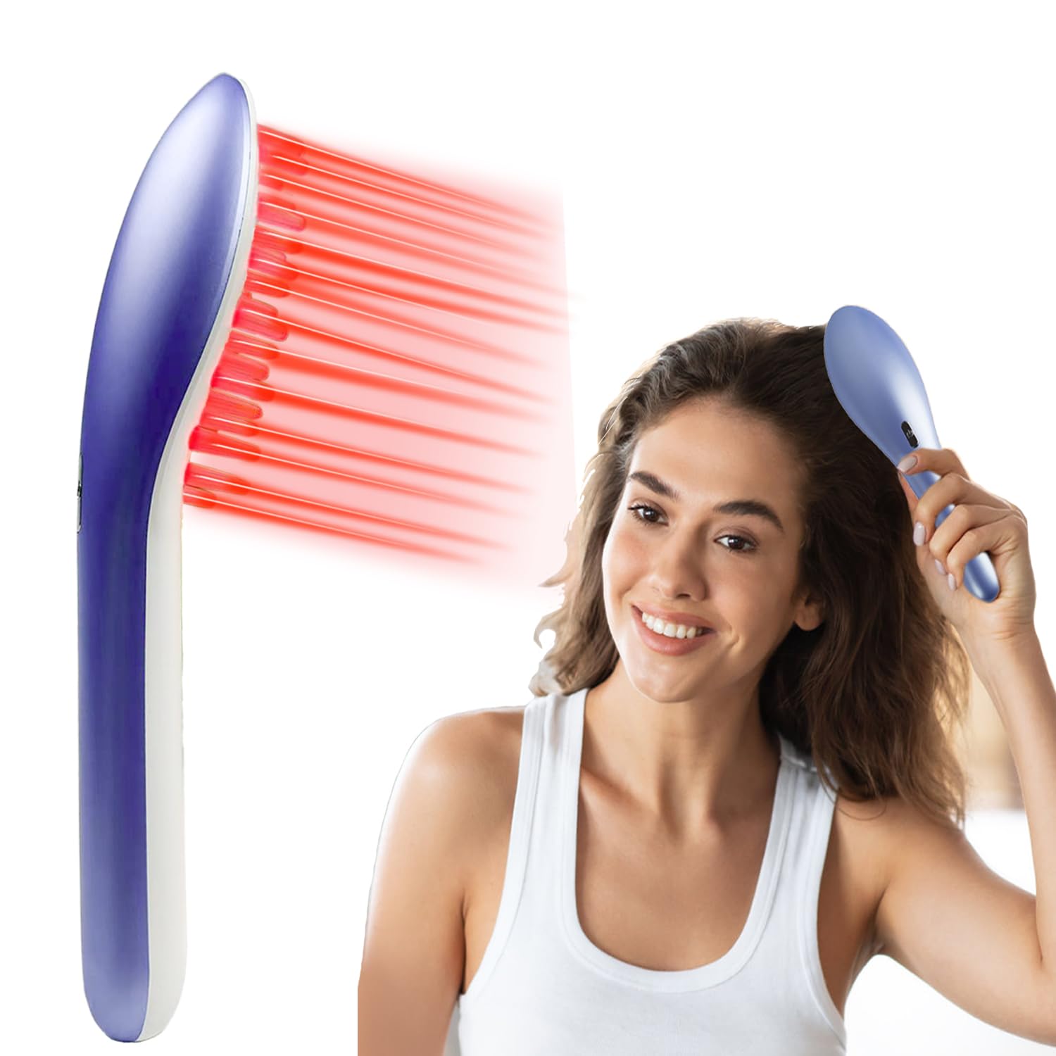 Laser Therapy Hair Growth Comb Model:Lasercomb-001, Hand-held Comb-Shaped Low Level Laser Therapy Device That emits Laser Light Designed to Promote Hair Growth in Women and Men. - Medaid International