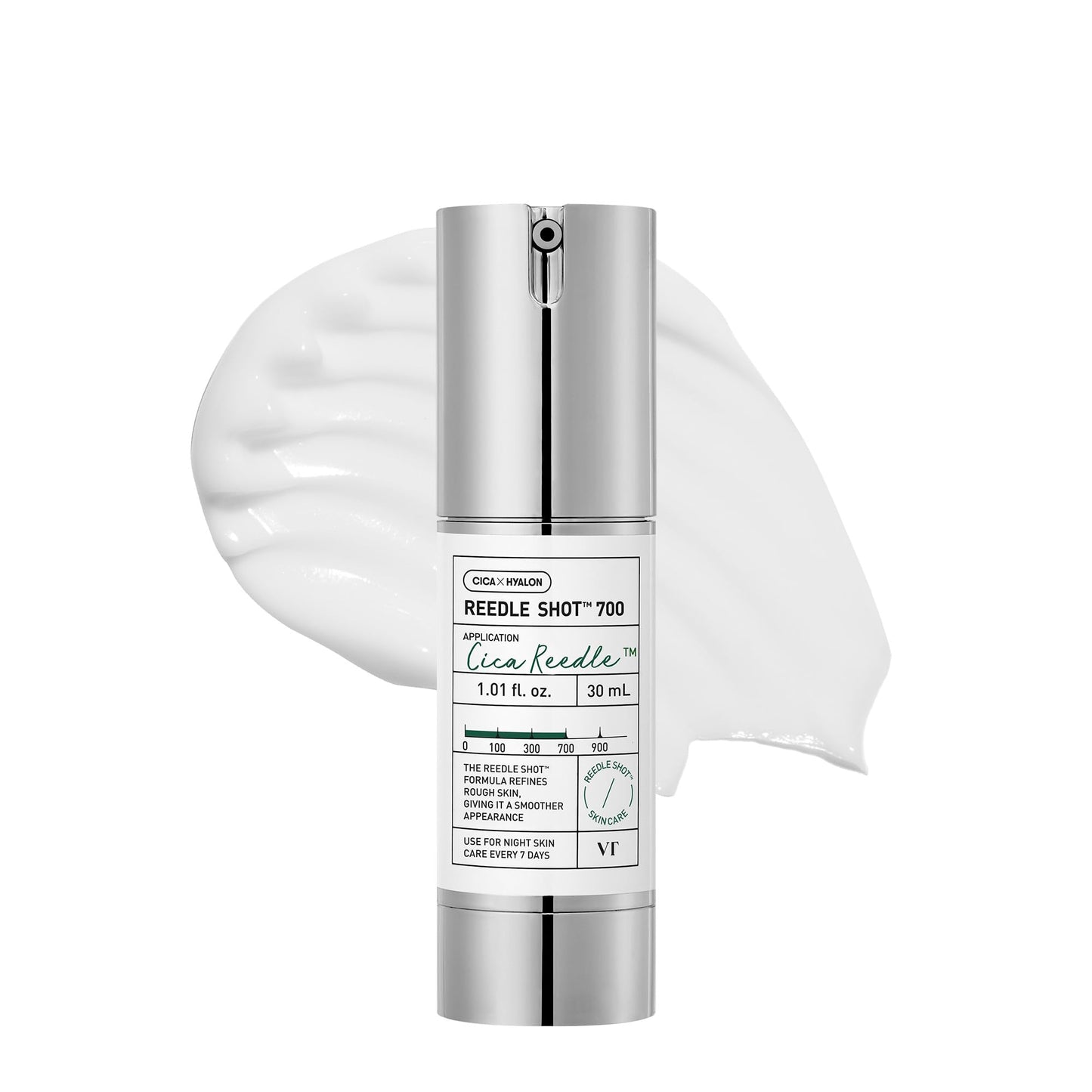 VT COSMETICS CICA Reedle Shot 700, Spicule Microneedling Serum for Pore Care&Exfoliation, Exosome&Centella Asiatica for Glass Skin, Acne&Blemish Care, Korean Liquid Skin Booster (1 Fl Oz / 30ml) - Medaid International