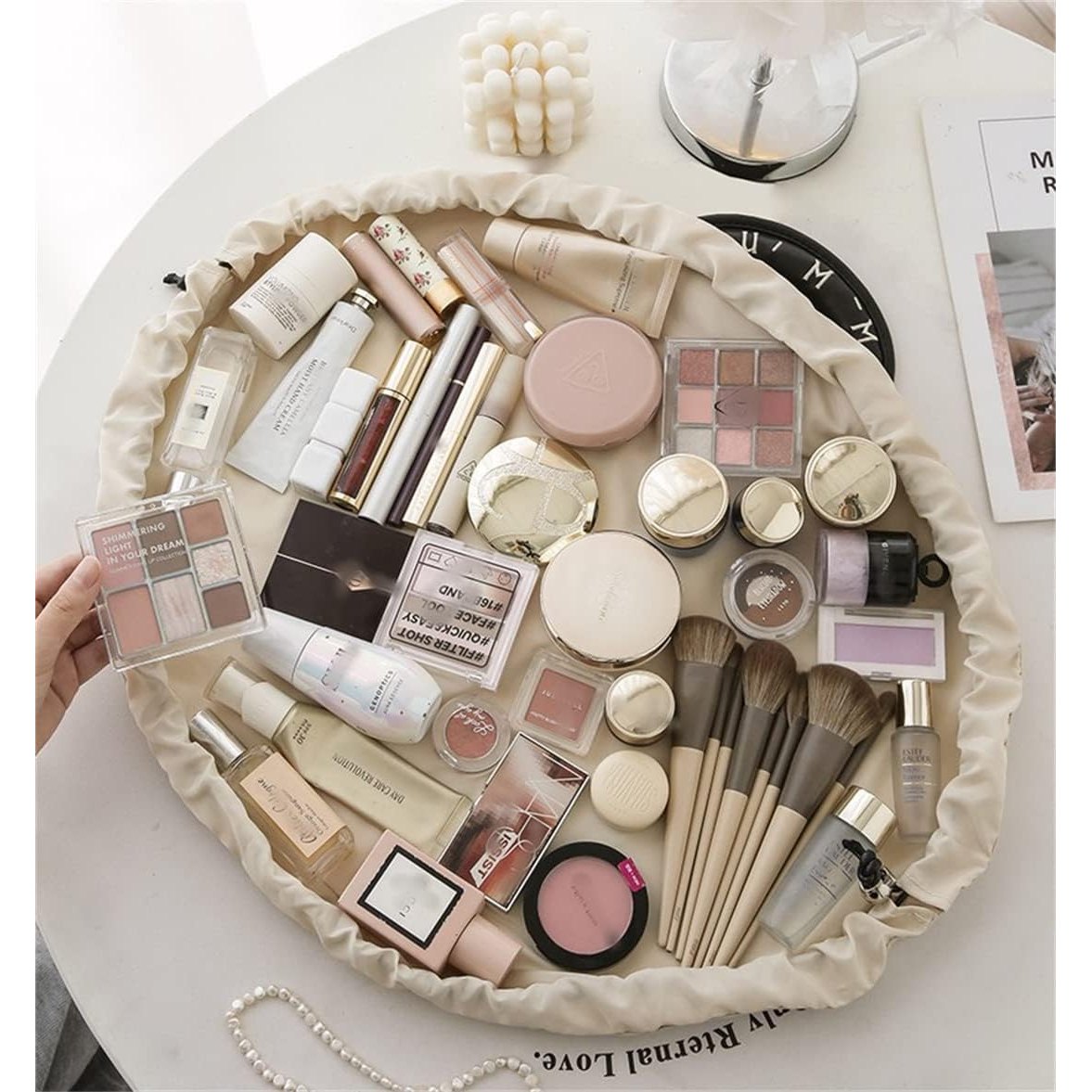 Flat Expandable Makeup Bag