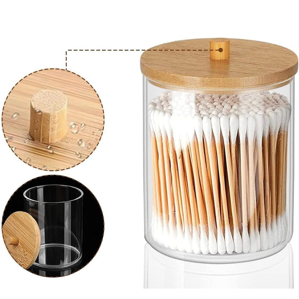 Bamboo-Lid Storage Jar