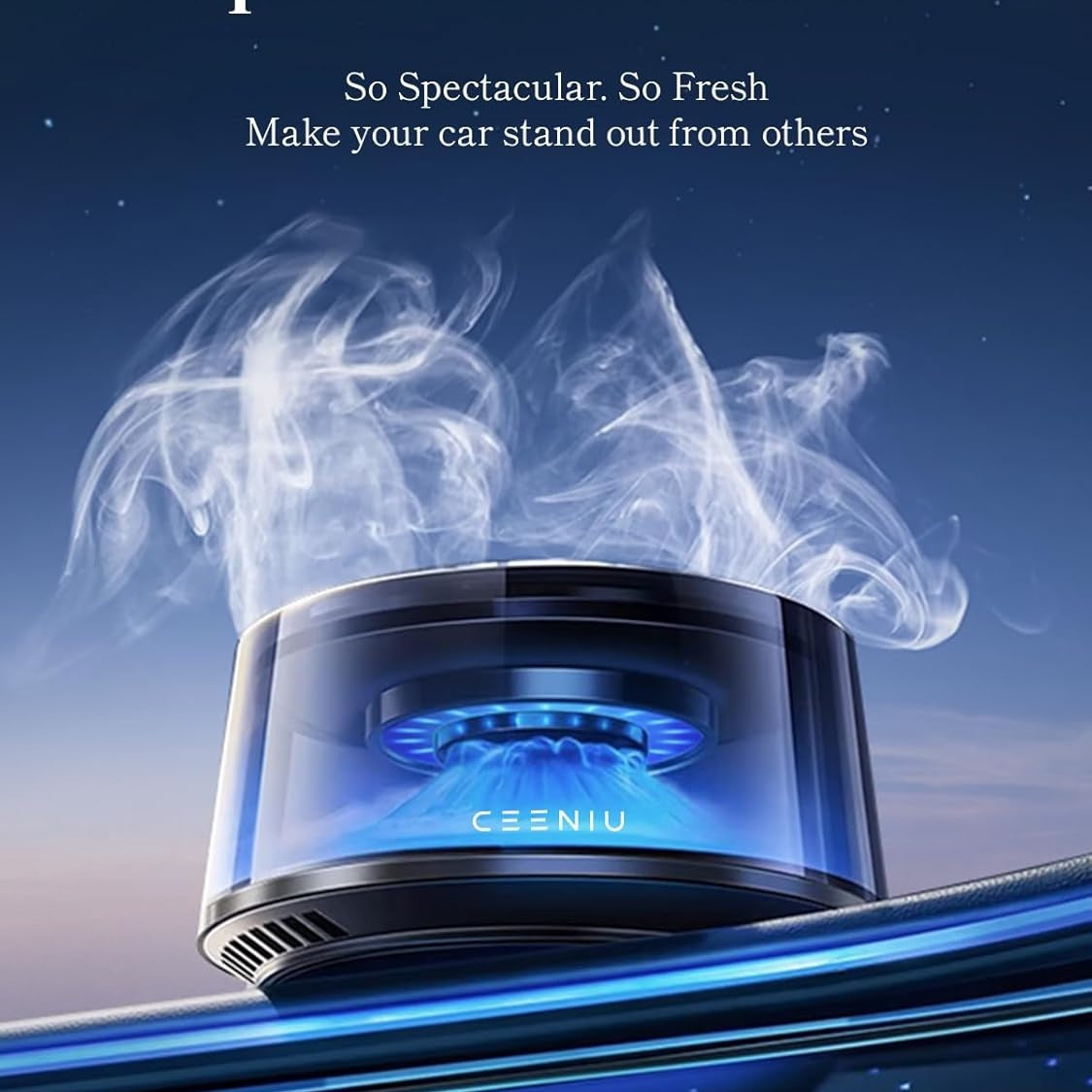Smart Car/Home Air Fresheners with 2 Refills Last 200+ Hours