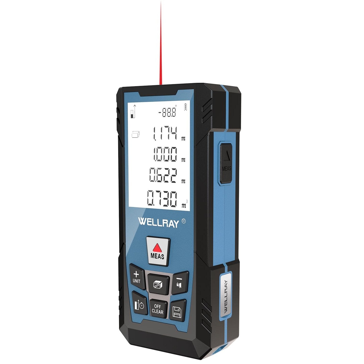 WELLRAY 500Ft Laser Measuring Tool Distance Laser Measurement Tool Square Footage Engineer 150M Digital Tape Measure with Laser Metro Construction Meters Device Electronic Horizontal Calibration - Medaid International