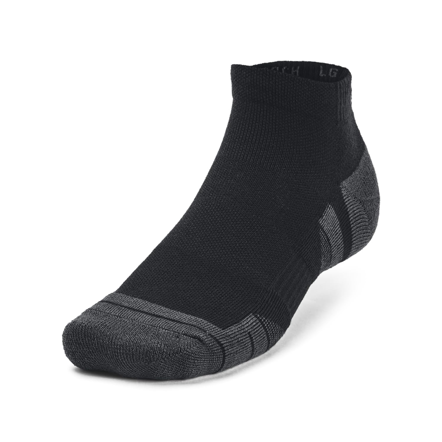 Under Armour 1379504-1-LG Unisex UA Performance Tech 3-Pack Low Cut Socks Black LG - Medaid International