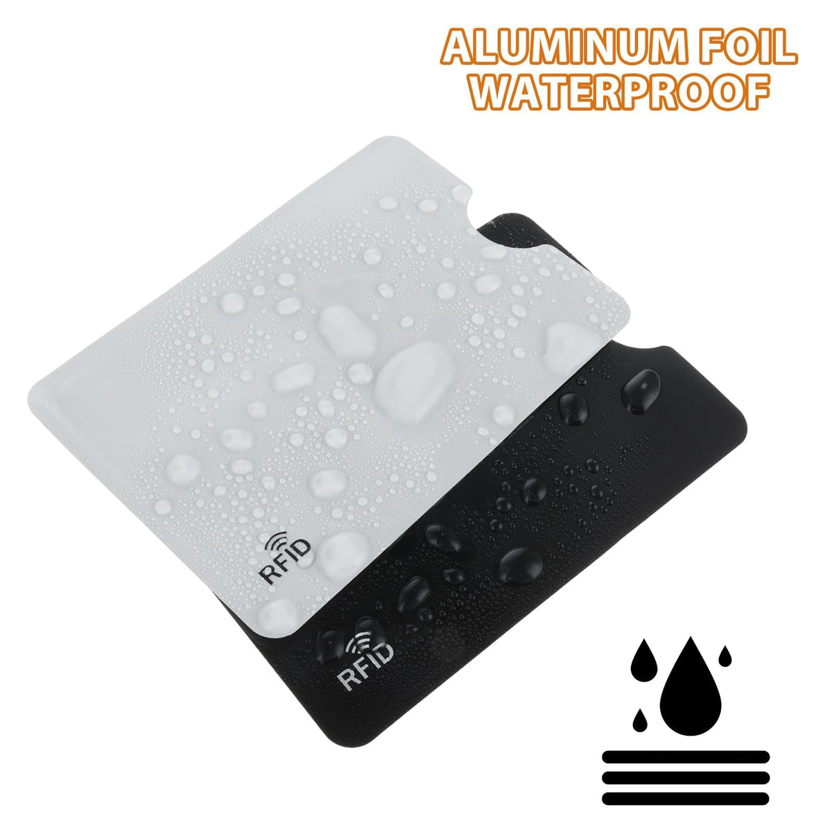 24 Pcs RFID Blocking Sleeves, Multicolor 8 colors Credit Card Protector Holders, Identity Theft Protection Secure Sleeve Set, Waterproof Aluminum Foil Slim ID Card Cover, Easily into Wallet Purse