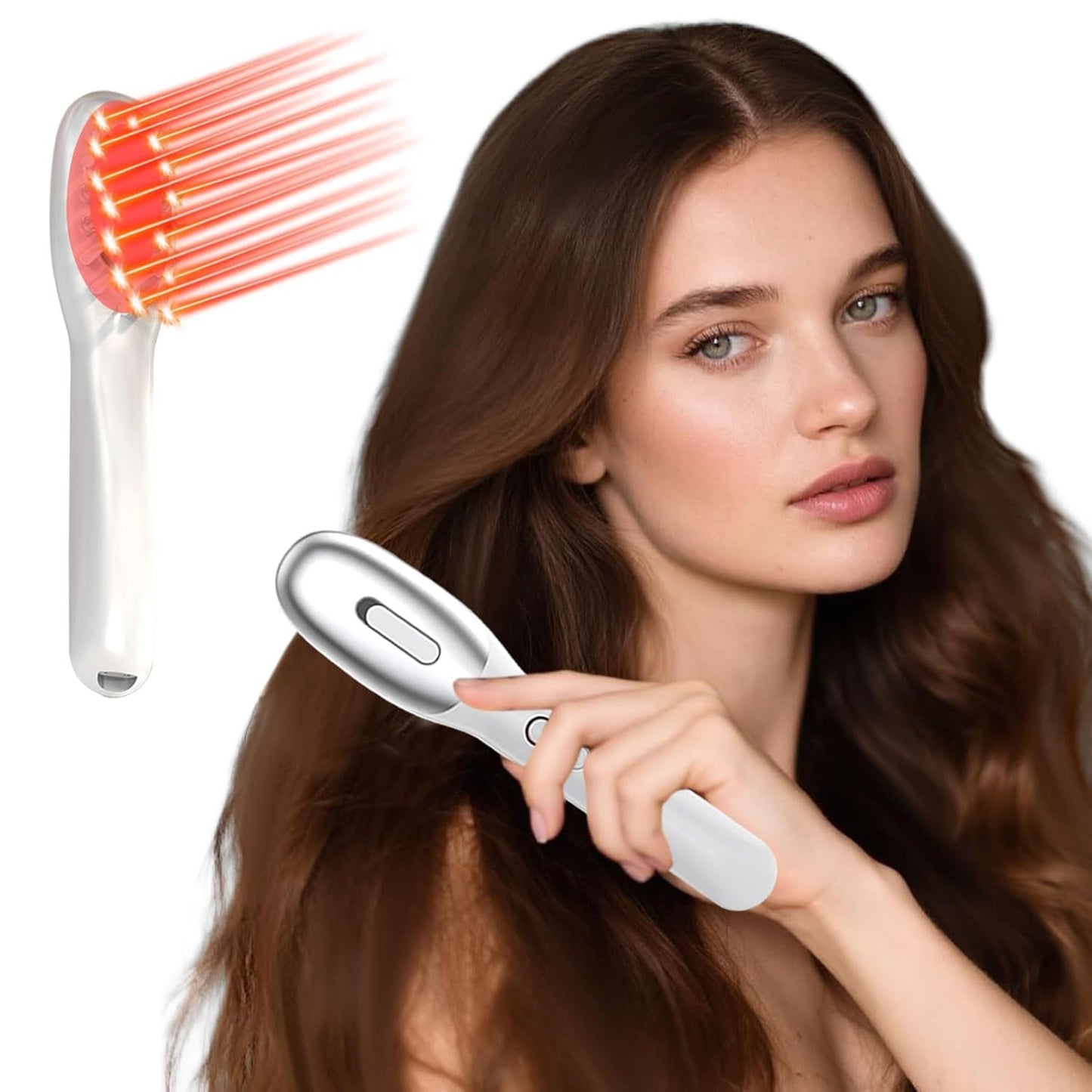 Laser Therapy Hair Growth Comb,Model: Lasercomb-001, Promote Hair Growth in Women and Men,Laser Comb is a Hand-Held Comb-Shaped Low Level Laser Therapy Device - Medaid International