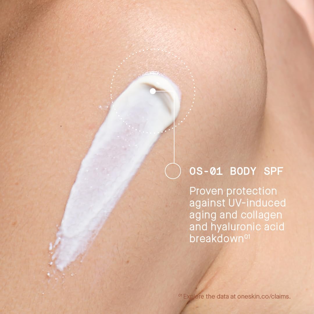 OneSkin BODY SPF OS-01 Peptide Broad Spectrum SPF 30+ Mineral Sunscreen- Protects Skin from UV Aging & Water Resistant, Includes Potent Antioxidants, Suitable for Sensitive Skin - Medaid International