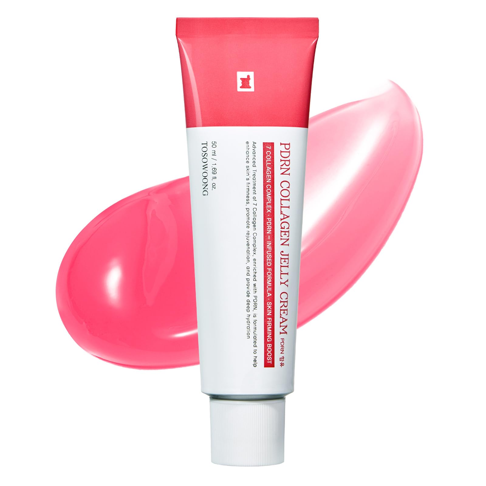 TOSOWOONG PDRN Collagen Jelly Cream, 5,000ppm Salmon DNA PDRN, Niacinamide, Hydrolyzed Collagen, Glow, Hydrating, Firming, Uneven Skin Tone, No artificial color, Korean Skin Care, 50ml, 1.69 fl.oz. - Medaid International