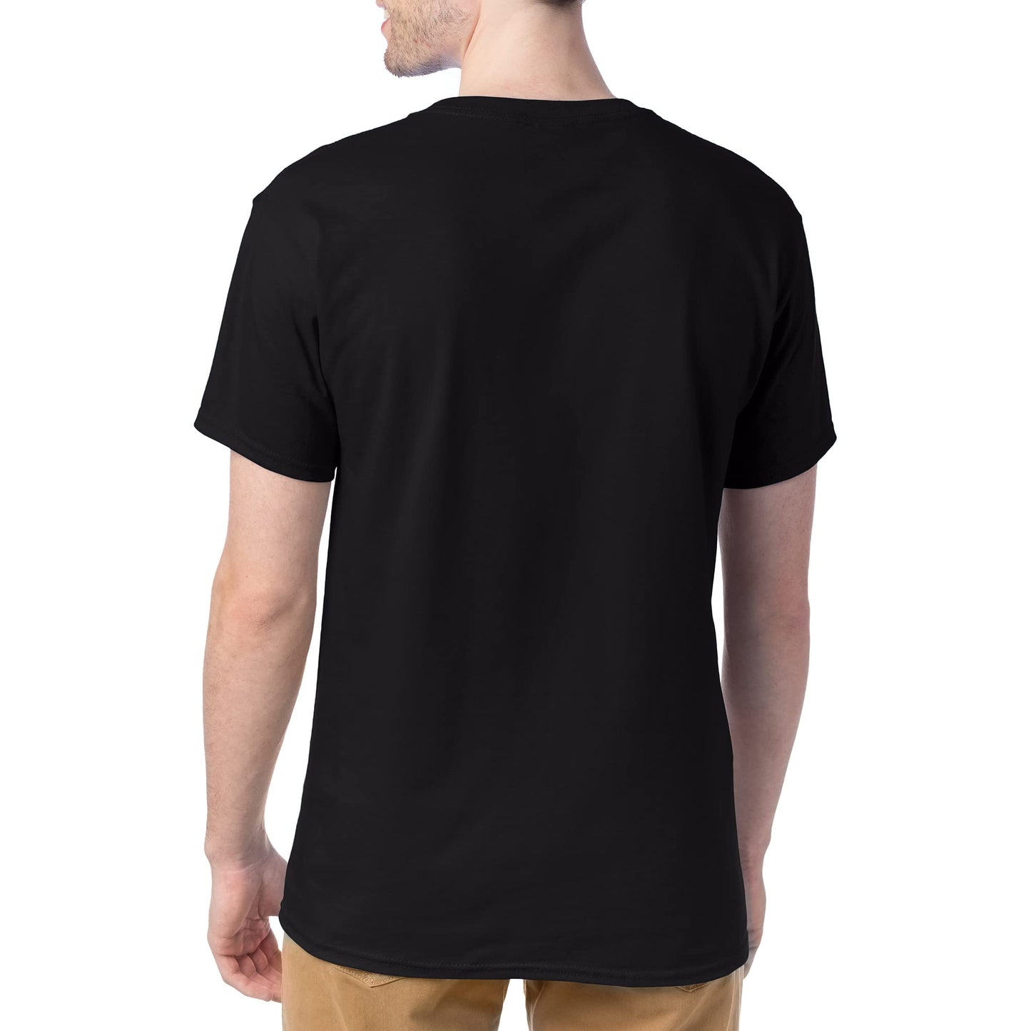 Hanes mens Essentials Short Sleeve T-shirt Value Pack (4-pack) toy tools, Black, X-Large US - Medaid International