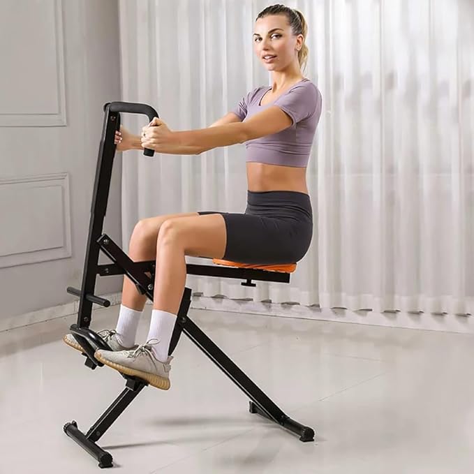 Foldable Full-Body Squat & Ride Trainer – 4-in-1 Home Fitness Machine for Legs, Hips, and Core