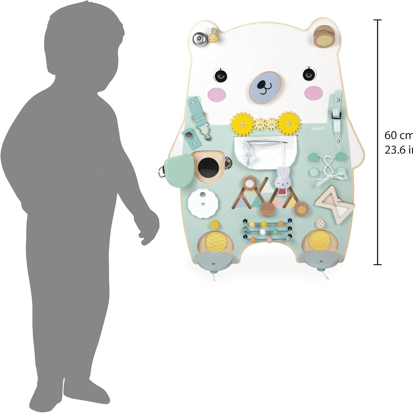 Janod - Pure Wooden Bear - Busy-board