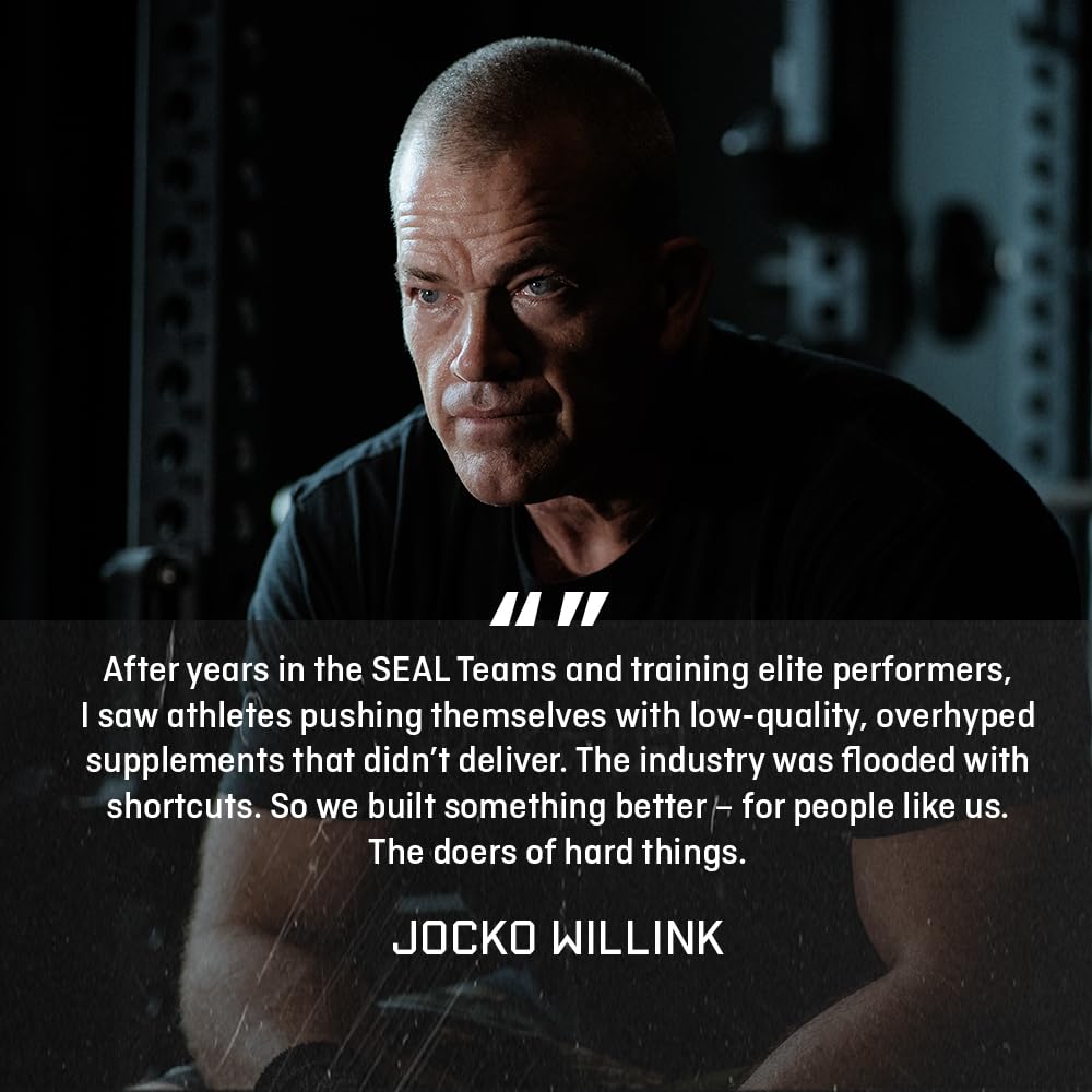 Jocko Fuel Mölk Whey Protein Powder 22g Protein - 95mg of Caffeine - Low Sugar Monk Fruit Blend - Muscle Recovery & Growth, Packaging May Vary (28 Servings, Coffee & Donuts) - Medaid International