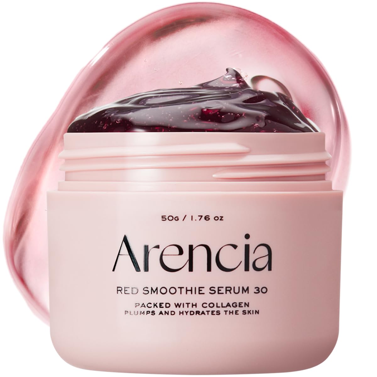 Arencia Overnight Red Smoothie Face Mask Serum, Glowing & Soothing with 30% red collagen, Niacinamide, Peptide, Vitamin E - Medaid International
