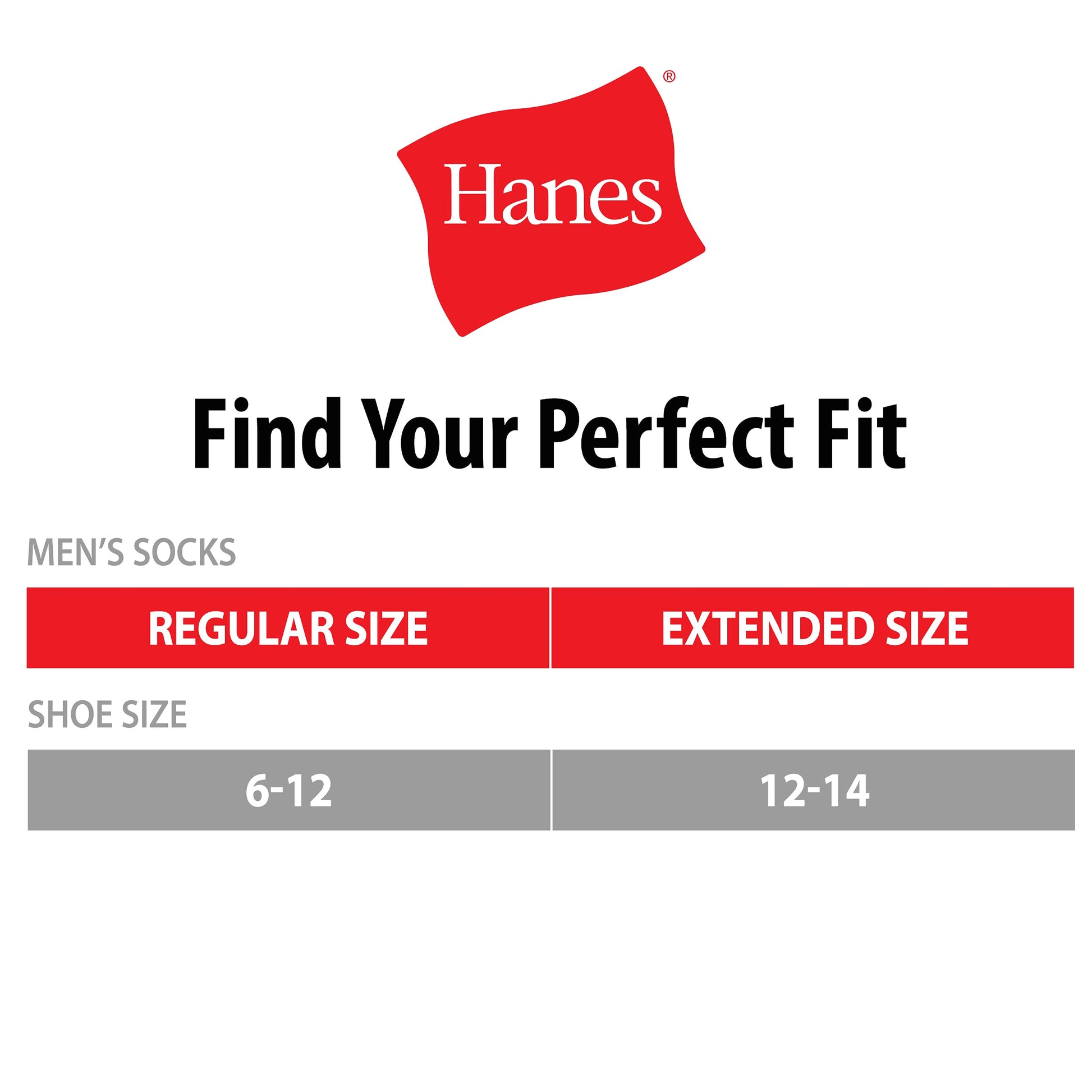 Hanes mens Crew Socks, 6-pair Pack Work Sock, White, 6 12 US - Medaid International