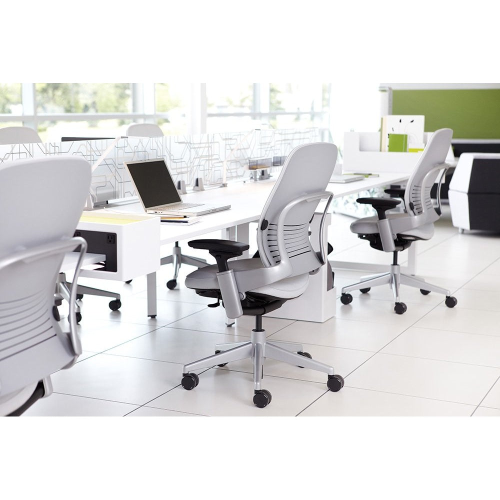Steelcase Leap Office Chair, Black Frame and Black Leather - Medaid International