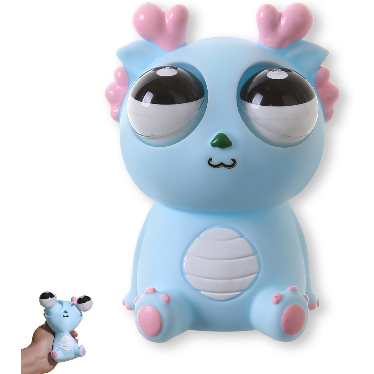 Montchi Green Bug Squeeze Toys, Funny Grass Eyes Popping Out Toys, Kids Sensory Fidget Toys, Eyeball Bouncing Toys, Fidget Slug Pop-it Toys for Toddlers Kids Adults Autism and ADHD - Medaid International