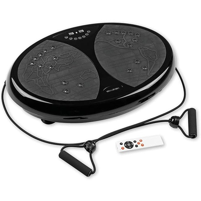 VITALmaxx Black Vibration Plate – 99 Levels, 10 Programs, Made in Germany
