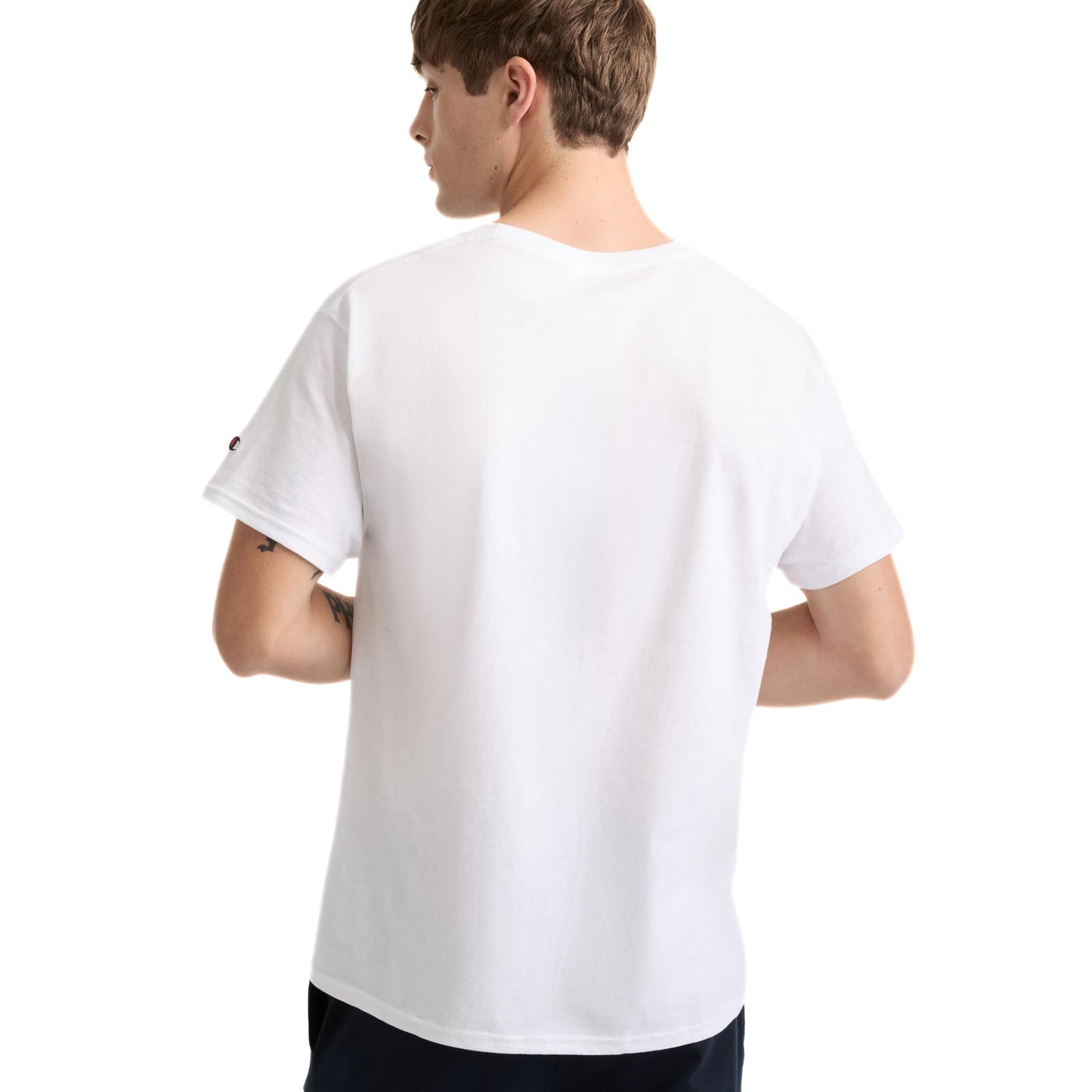 Champion Mens Classic T-shirt, Everyday Tee For Men, Comfortable Soft (Reg. Or Big & Tall), White, XX-Large US - Medaid International